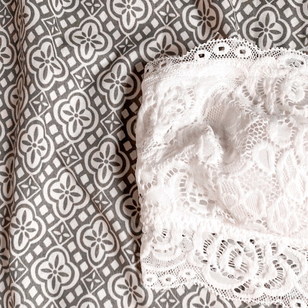 White padded bralette